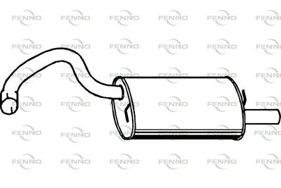 P1666 FENNO Глушитель выхлопных газов конечный