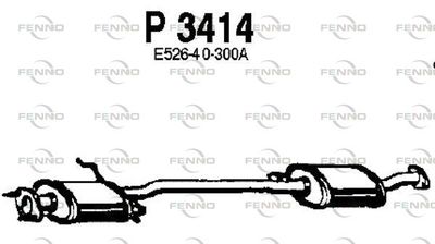 P3414 FENNO Средний глушитель выхлопных газов