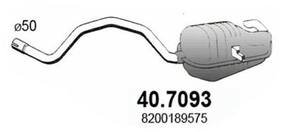 407093 ASSO Глушитель выхлопных газов конечный
