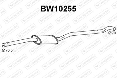 BW10255 VENEPORTE Предглушитель выхлопных газов