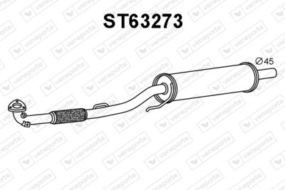 ST63273 VENEPORTE Предглушитель выхлопных газов