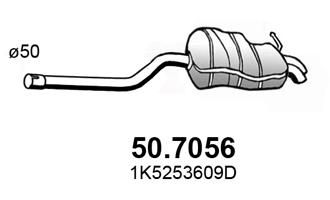507056 ASSO Глушитель выхлопных газов конечный