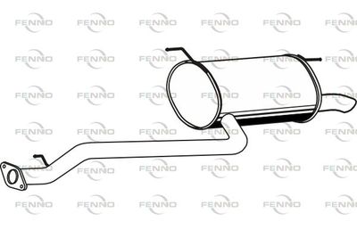 P2903 FENNO Глушитель выхлопных газов конечный