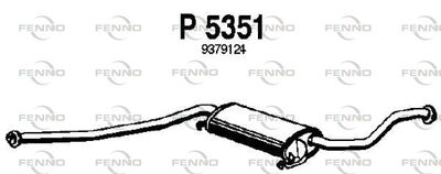 P5351 FENNO Средний глушитель выхлопных газов