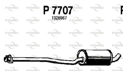 P7707 FENNO Средний глушитель выхлопных газов