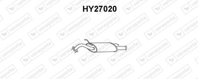 HY27020 VENEPORTE Глушитель выхлопных газов конечный