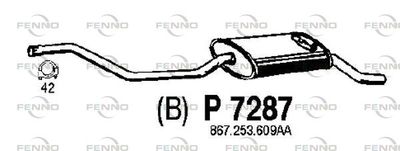 P7287 FENNO Глушитель выхлопных газов конечный