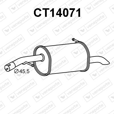 CT14071 VENEPORTE Глушитель выхлопных газов конечный