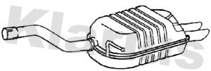 231432 KLARIUS Глушитель выхлопных газов конечный