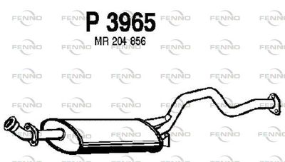 P3965 FENNO Глушитель выхлопных газов конечный