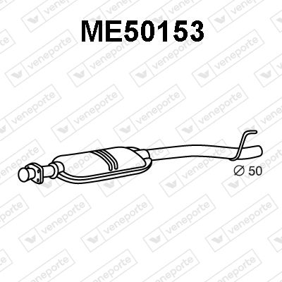 ME50153 VENEPORTE Средний глушитель выхлопных газов