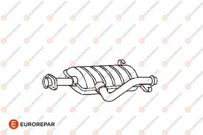 E12825K EUROREPAR Предглушитель выхлопных газов