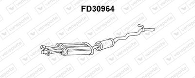 FD30964 VENEPORTE Глушитель выхлопных газов конечный