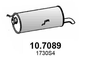 107089 ASSO Глушитель выхлопных газов конечный