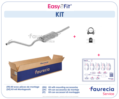 FS80247 Faurecia Глушитель выхлопных газов конечный