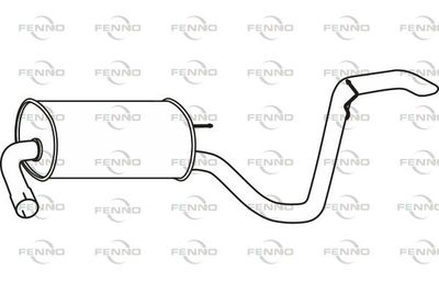 P29065 FENNO Глушитель выхлопных газов конечный