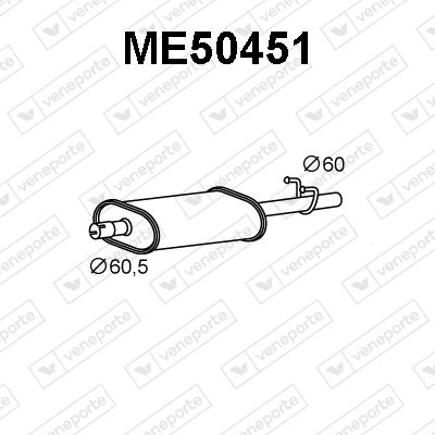 ME50451 VENEPORTE Глушитель выхлопных газов конечный