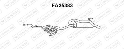 FA25383 VENEPORTE Глушитель выхлопных газов конечный