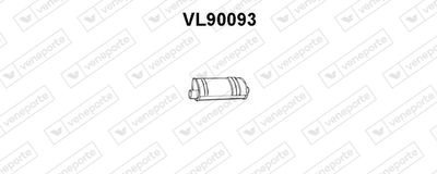 VL90093 VENEPORTE Глушитель выхлопных газов конечный