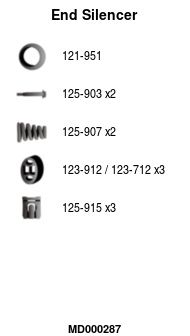 MD000287 FA1 Глушитель выхлопных газов конечный