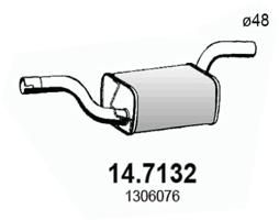 147132 ASSO Глушитель выхлопных газов конечный