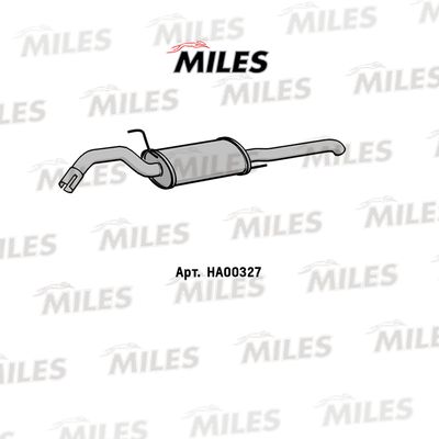 HA00327 MILES Глушитель выхлопных газов конечный