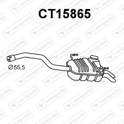 CT15865 VENEPORTE Глушитель выхлопных газов конечный