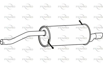 P23084 FENNO Глушитель выхлопных газов конечный