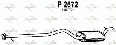 P2672 FENNO Средний глушитель выхлопных газов