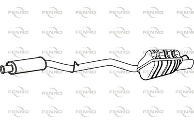 P36017 FENNO Глушитель выхлопных газов конечный