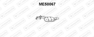 ME50067 VENEPORTE Средний глушитель выхлопных газов