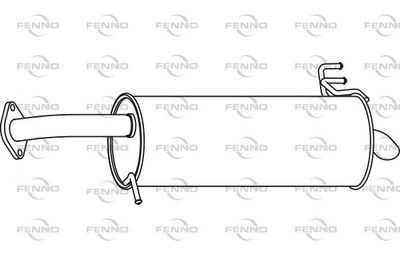 P31056 FENNO Глушитель выхлопных газов конечный