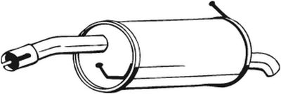 154923 KLOKKERHOLM Глушитель выхлопных газов конечный