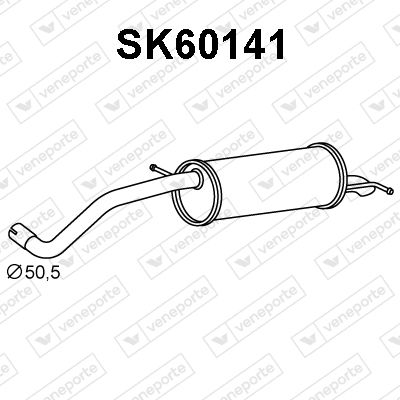 SK60141 VENEPORTE Глушитель выхлопных газов конечный