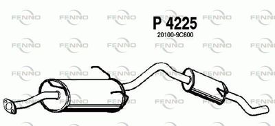 P4225 FENNO Глушитель выхлопных газов конечный