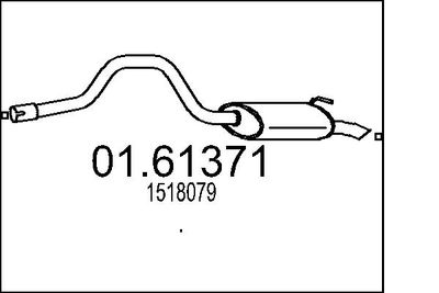 0161371 MTS Глушитель выхлопных газов конечный