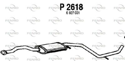 P2618 FENNO Средний глушитель выхлопных газов
