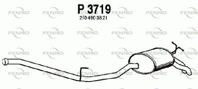P3719 FENNO Глушитель выхлопных газов конечный