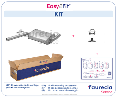 FS80169 Faurecia Средний глушитель выхлопных газов