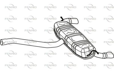 P36076 FENNO Глушитель выхлопных газов конечный