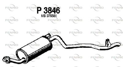 P3846 FENNO Глушитель выхлопных газов конечный