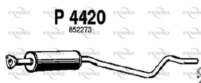 P4420 FENNO Средний глушитель выхлопных газов