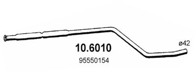 106010 ASSO Средний глушитель выхлопных газов