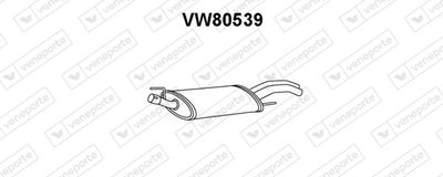 VW80539 VENEPORTE Глушитель выхлопных газов конечный