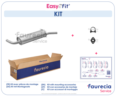 FS15012 Faurecia Глушитель выхлопных газов конечный