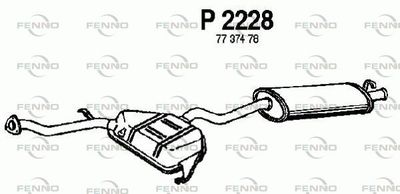 P2228 FENNO Глушитель выхлопных газов конечный