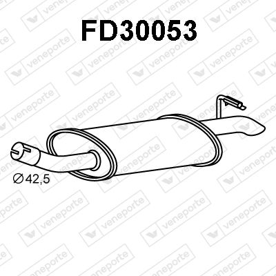 FD30053 VENEPORTE Глушитель выхлопных газов конечный