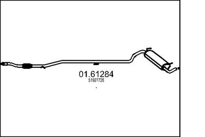 0161284 MTS Глушитель выхлопных газов конечный