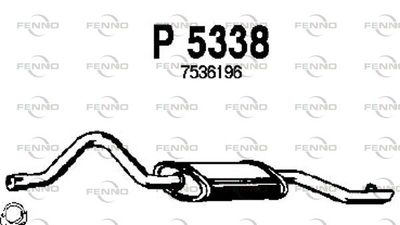 P5338 FENNO Глушитель выхлопных газов конечный