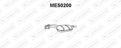 ME50200 VENEPORTE Средний глушитель выхлопных газов